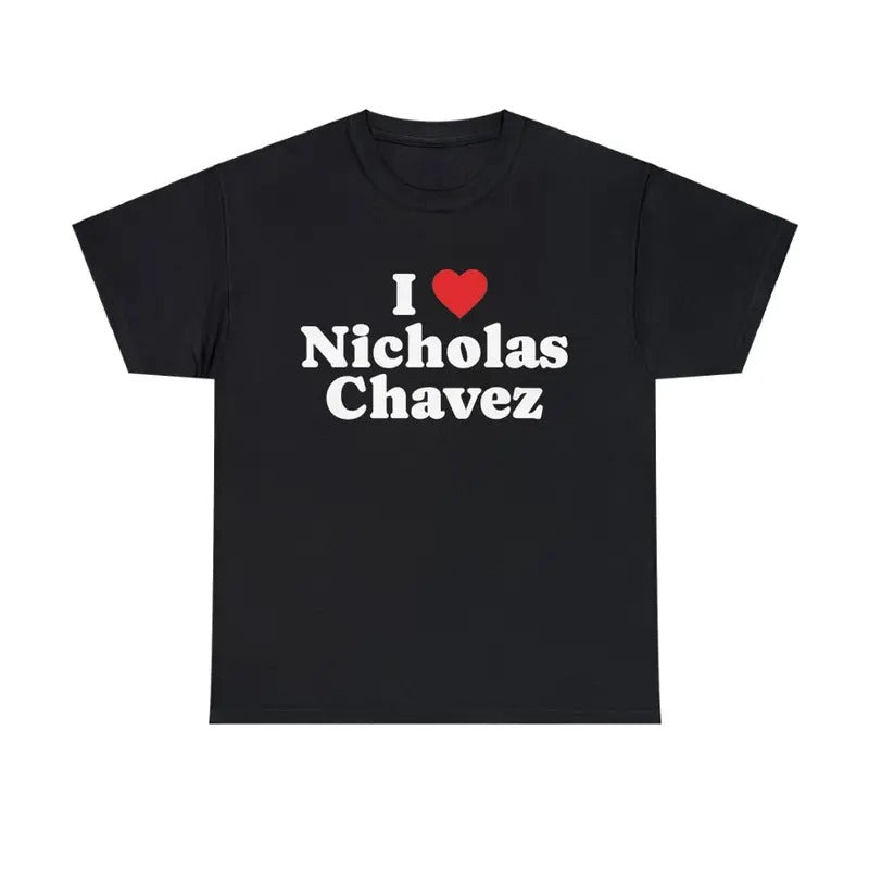 Nicholas Chavez Inspired Fan T-Shirt Soap Opera Star Unisex Graphic Tee TV Drama Character Top