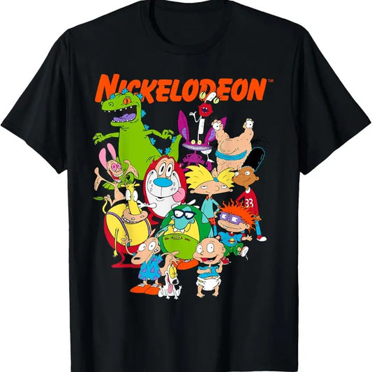 Nickelodeon Group Shot All Retro 90s Characters - Unisex And Inclusive - Multiple Colorways - Full Size Range