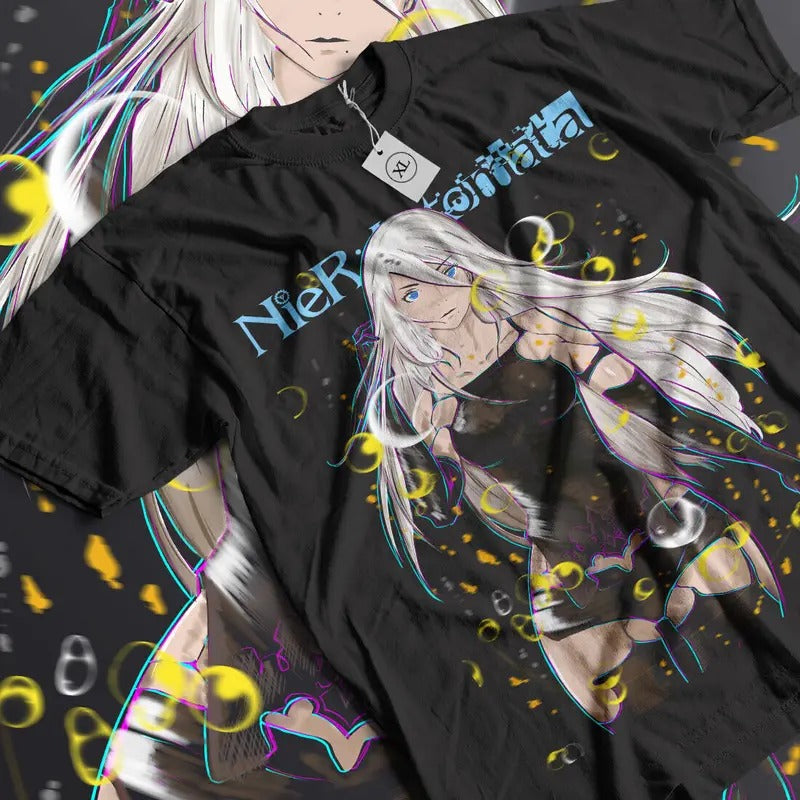 Nier Automata T-Shirt S-4XL YoRHa 2A Anime Waifu Girl,Cyber Punk T-Shirt S-4XL Tshirt S-4XL