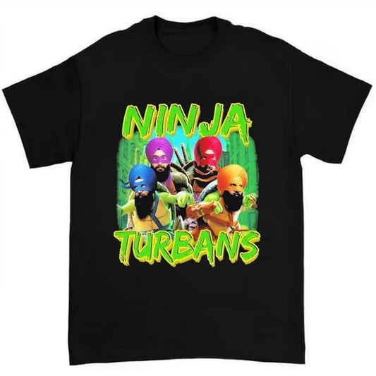 Ninja Turbans T-Shirt Featuring Bold and Satirical Humor Design Hoodie, Sweatshirt | InkThreadWorks.com