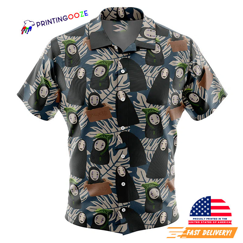 No Face Kaonashi Spirited Away Ghibli Hawaiian Shirt