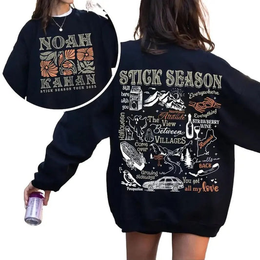 Noah Kahan Stick Season Halloween Trending Unisex T-Shirt Sweatshirt Hoodie, book sweatshirt  Cotton