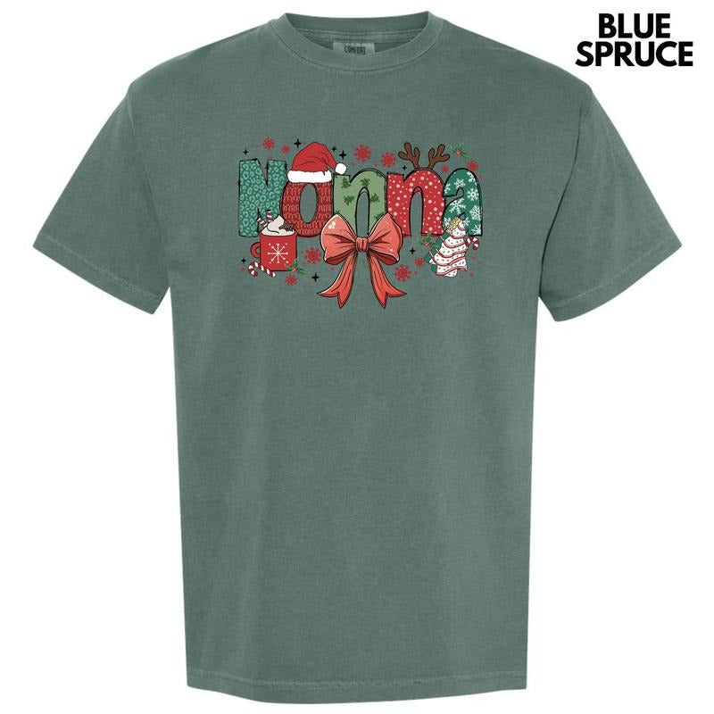 Nonna Jolly Theme Comfort Colors T-Shirt 'NLB' Hoodie, Sweatshirt | InkThreadWorks.com