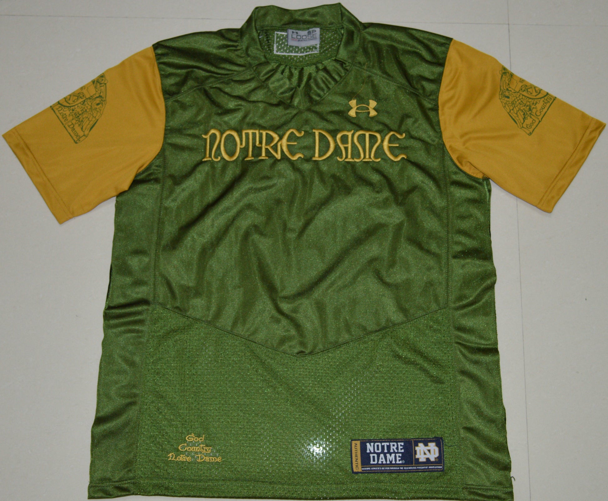 Norte Dame Blank Green Front
