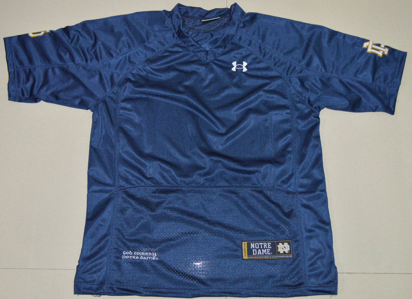 Norte Dame Blank Navy Front