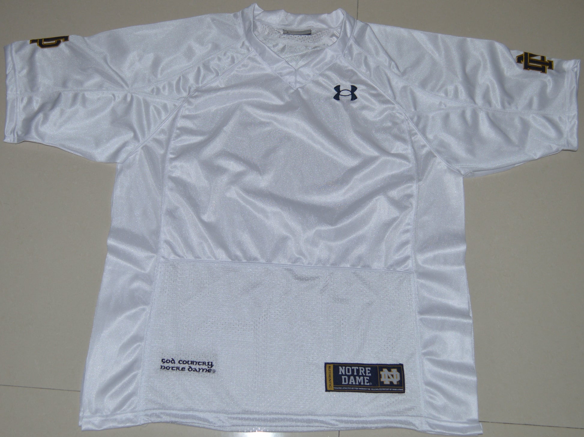 Norte Dame Blank White Front