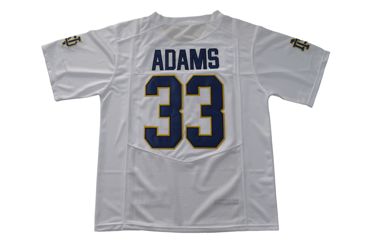 Norte Dame Fighting Irish 2017 Under Armour Adams 33 White Back .jpg
