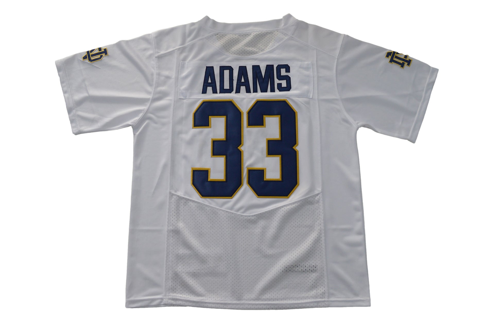 Norte Dame Fighting Irish 2017 Under Armour Adams 33 White Back .jpg
