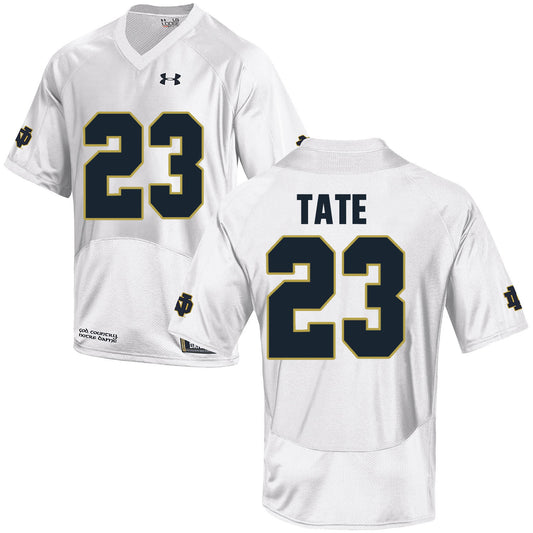 Norte Dame Fighting Irish Tate 23 Football Jersey - White