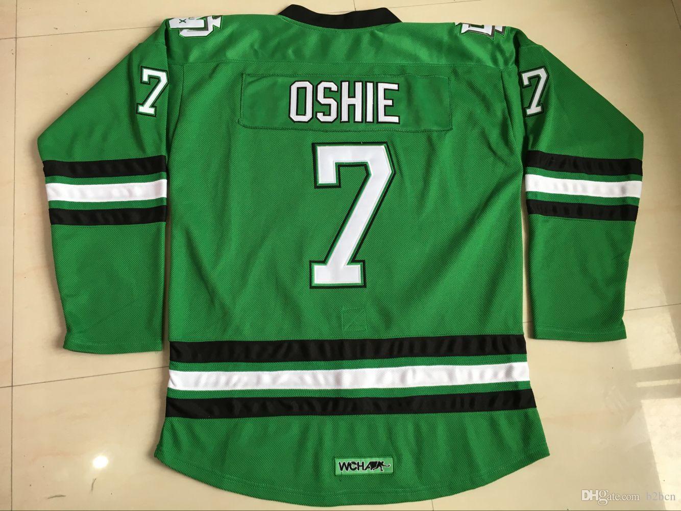 North Dakota Fighting Sioux #7 TJ Oshie Green