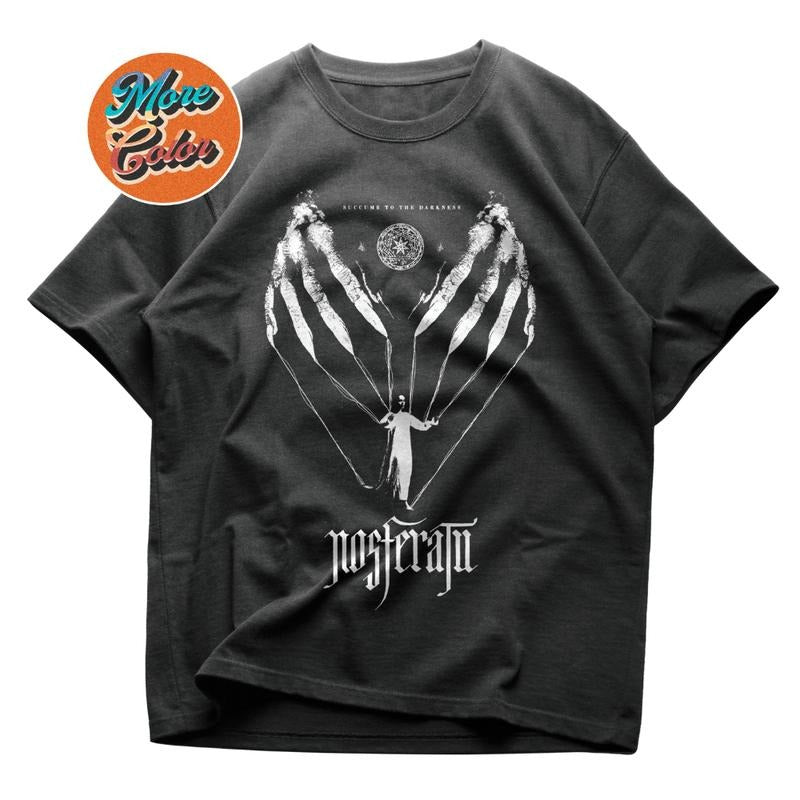 Nosferatu 2024 Movie Shirt, Bill Skarsgard Count Orlok, Nicholas Hoult A Symphony Of Horror 1922 Count Dracula Bram Stoker Shirts, Cotton Unisex T-shirt, Crew Neck, Size S- 3XL, Menswear Top, Womenswear Top Underwear Streetwear