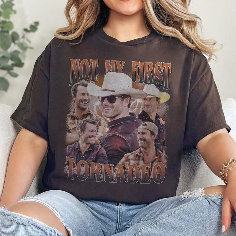 Not My First Tornadeo Glen Powell Twisters T-shirt, Sweatshirt, Hoodie | InkThreadWorks.com
