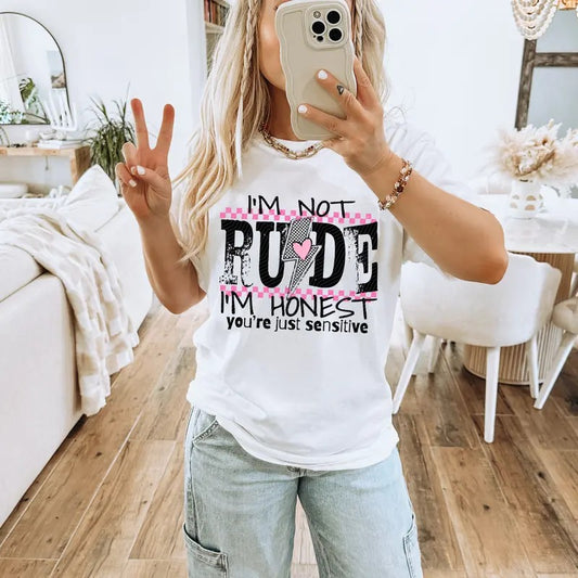 Not Rude DTF Transfers - THIS IS NOT A SHIRT Hoodie, Sweatshirt | InkThreadWorks.com
