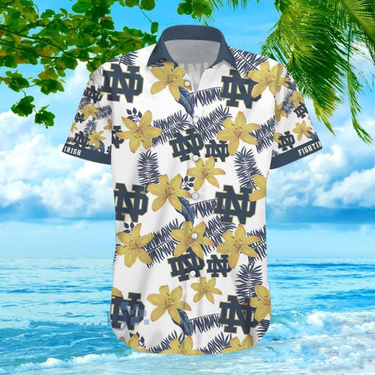 Notre Dame Logo Fighting Irish Hawaiian Shirt