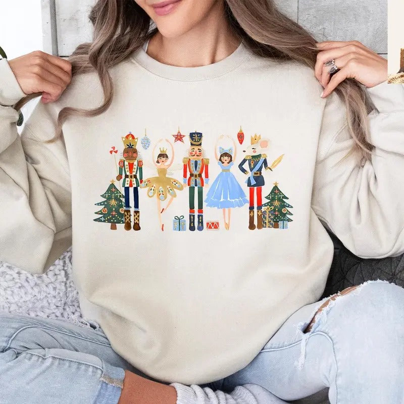 Nutcracker Sweatshirt, Christmas Nutcracker Shirt, Christmas Sweatshirt, Nutcracker Ballet Shirt, Christmas Shirt,...