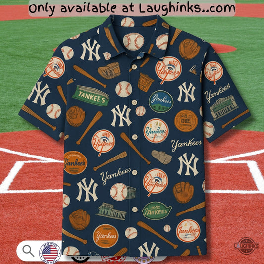 Ny Yankees Baseball Hawaiian Shirt New