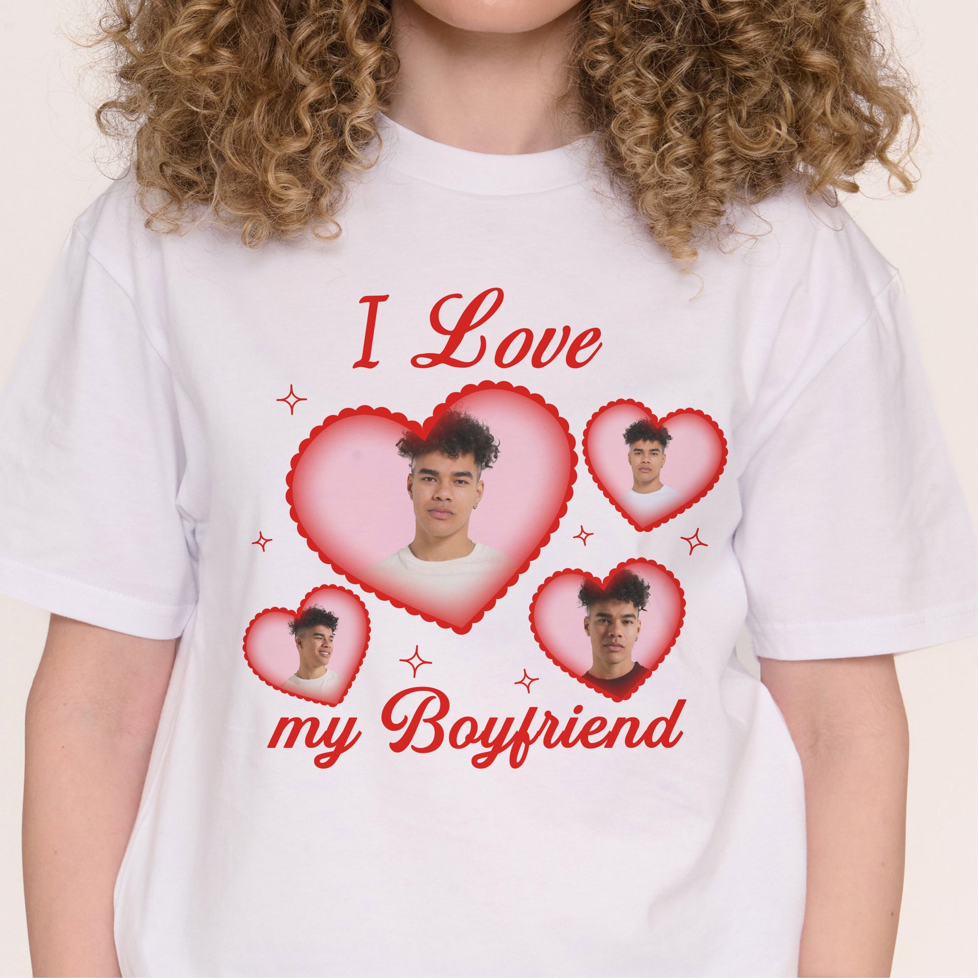I Love My Girlfriend/Boyfriend Custom Tee