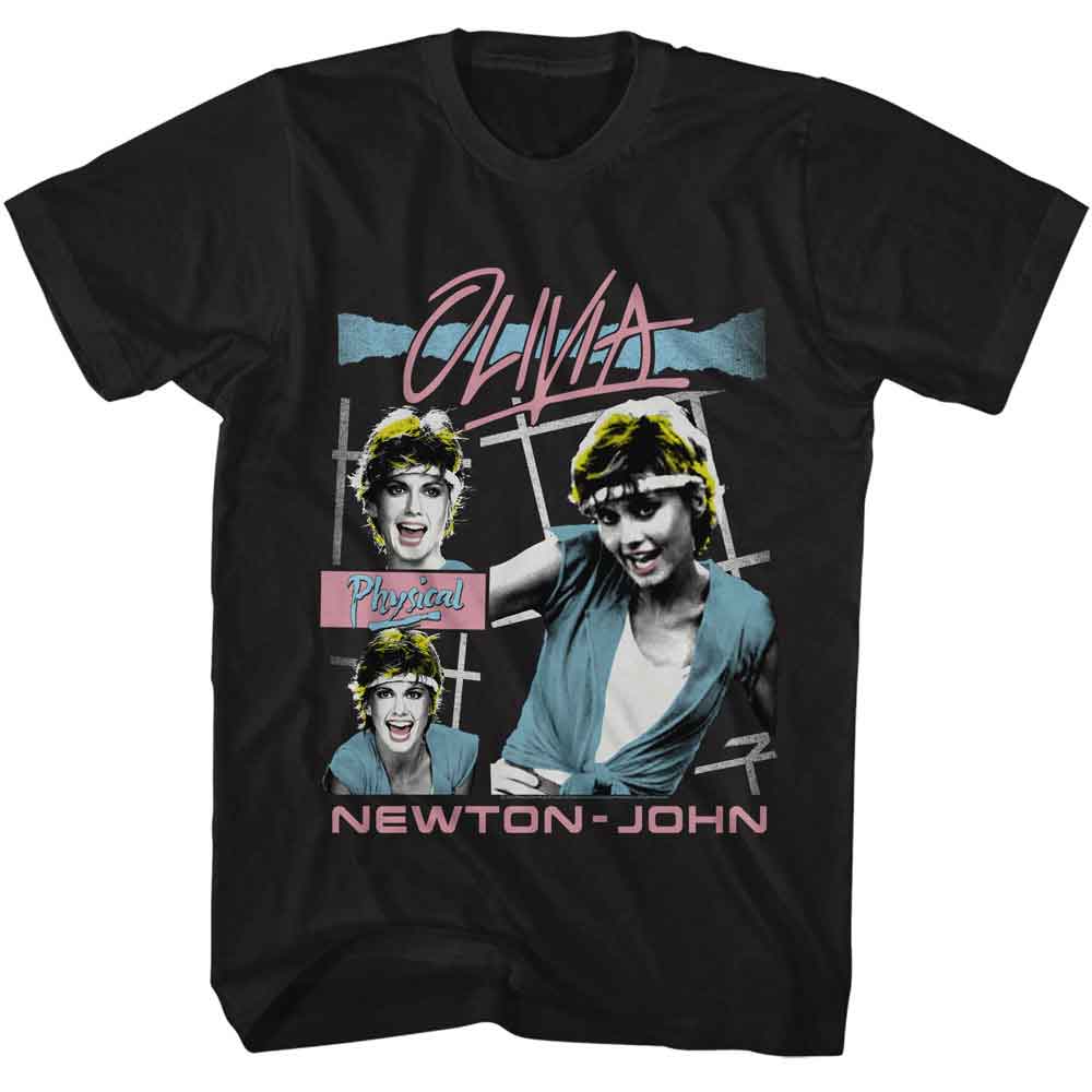 Olivia Newton John - Oln Physical - American Classics - Solid Black Adult Short Sleeve T-Shirt