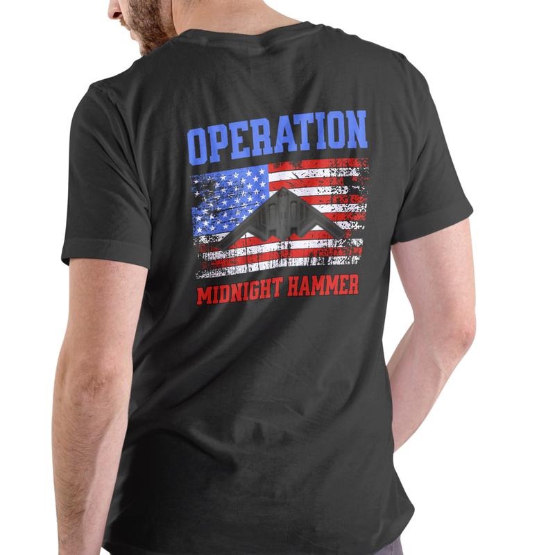 OPERATION MIDNIGHT HAMMER T Shirt, Unisex Cotton Graphic T Shirt