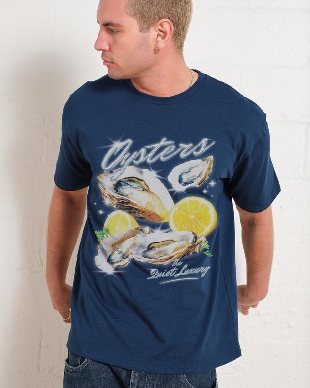 OYSTERS Tee, THE QUIET LUXURY T-Shirt, Cotton Menswear, S to 3XL Hoodie, Sweatshirt | InkThreadWorks.com
