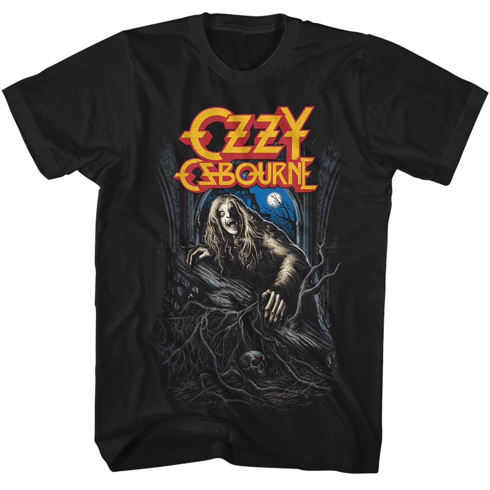 Ozzy Osbourne - Bark At The Moon - American Classics - Solid Black Adult Short Sleeve T-Shirt
