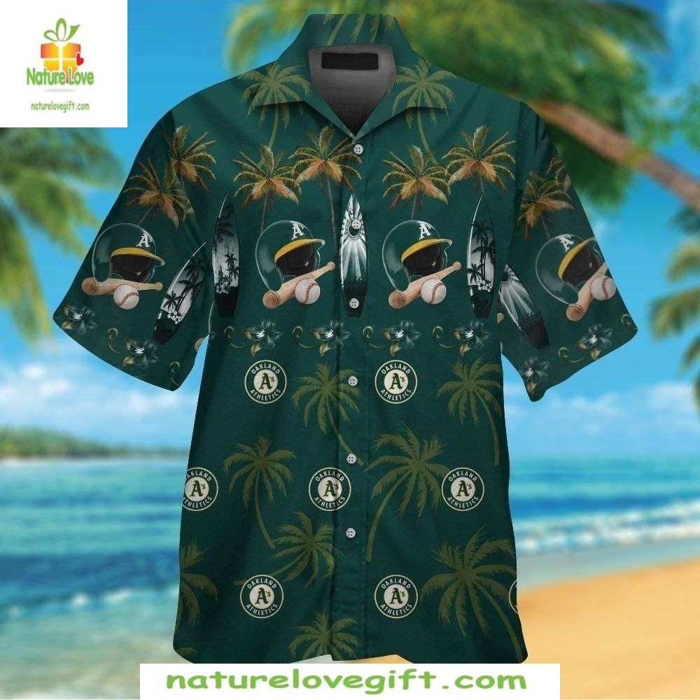 Oakland Athletics MLB Hawaiian Shirt Aloha Baseball Apparel FMFQWF88