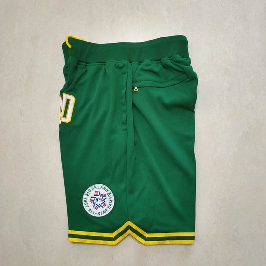 Oakland Athletics Baseball 1987 All-Star Team Green Shorts Style 1