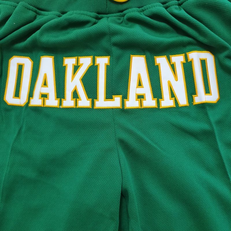 Oakland Athletics Baseball 1987 All-Star Team Green Shorts Style 5