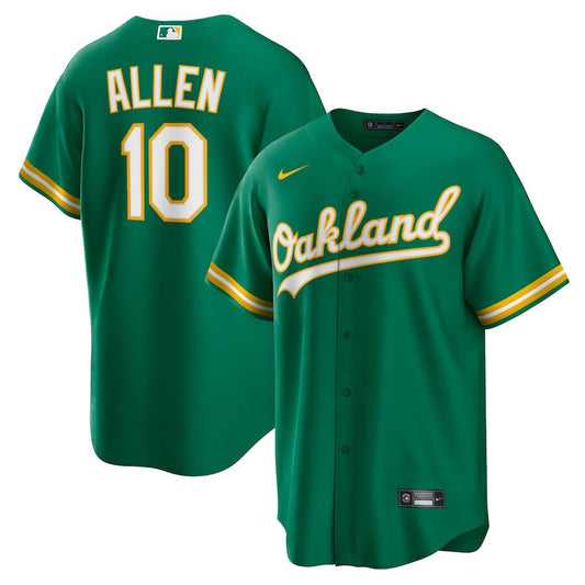 Oakland Athletics #10 Nick Allen Alternate Men Jersey - Kelly Green