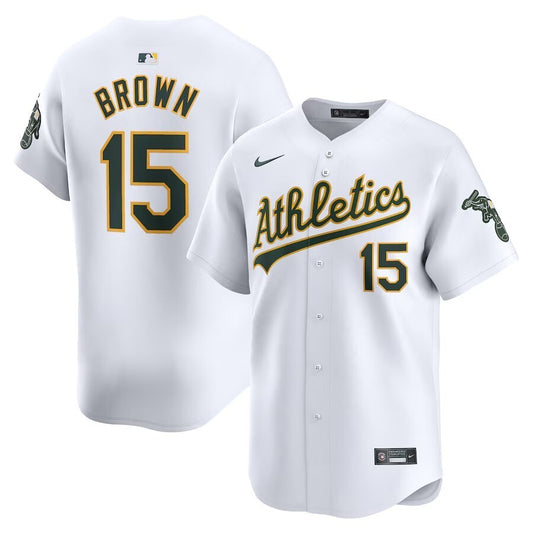 Oakland Athletics #15 Seth Brown Home Limited Player Jersey - White
