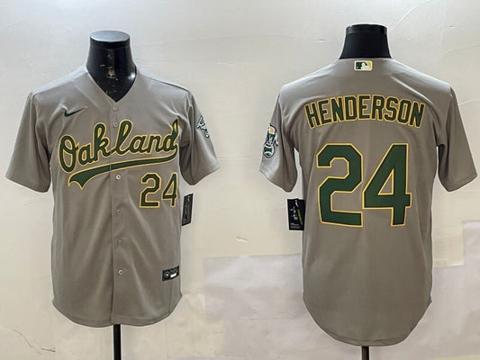 Oakland Athletics #24 Rickey Henderson Athletics Fan Edition Style 1
