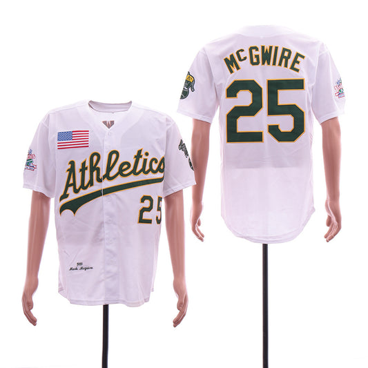 Oakland Athletics #25 Mark McGwire Style 13