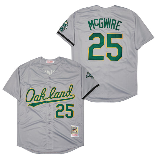 Oakland Athletics #25 Mark McGwire Style 2