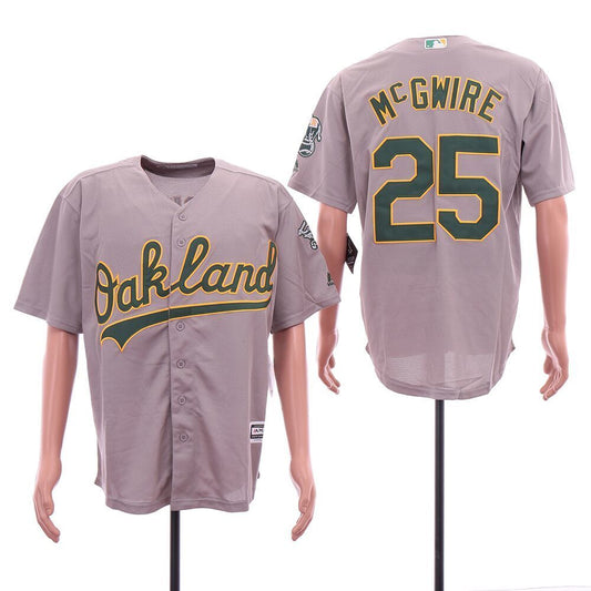 Oakland Athletics #25 Mark McGwire Style 3