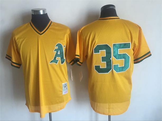 Oakland Athletics #35 Rickey Henderson Style 5