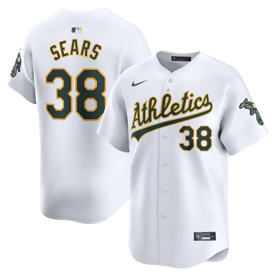 Oakland Athletics #38 JP Sears Home Limited Player Jersey - White