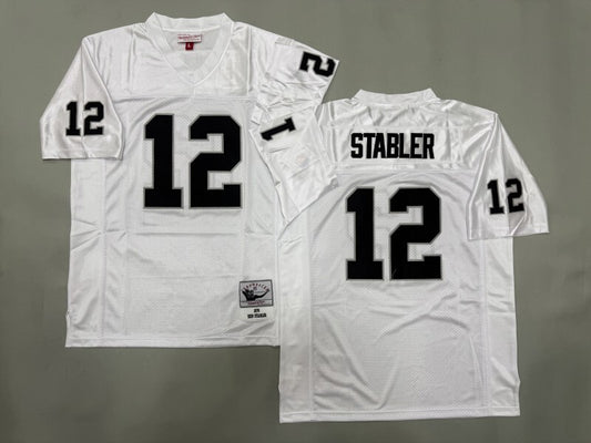 Oakland Raiders #12 Ken Stabler Los Angeles Raiders Style 2