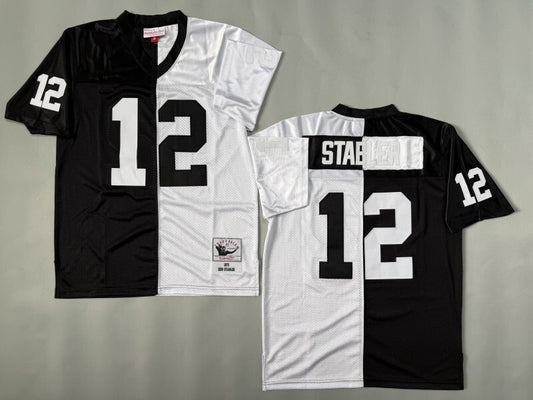 Oakland Raiders #12 Ken Stabler Los Angeles Raiders Style 7