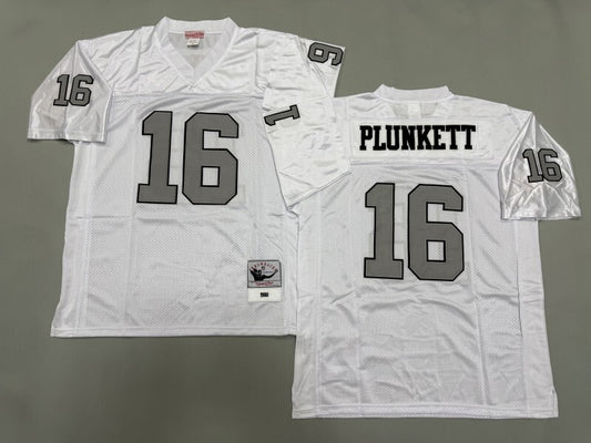 Oakland Raiders #16 Jim Plunkett Los Angeles Raiders Style 2