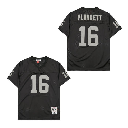 Oakland Raiders #16 Jim Plunkett PLUNKETT#16 Black
