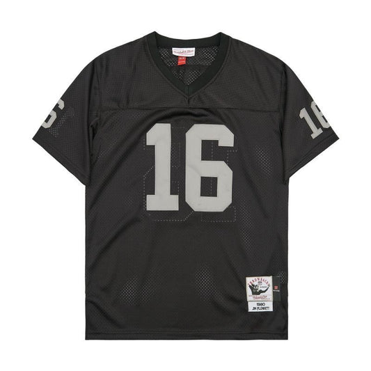 Oakland Raiders #16 Jim Plunkett plunkett#16 Black Style 2