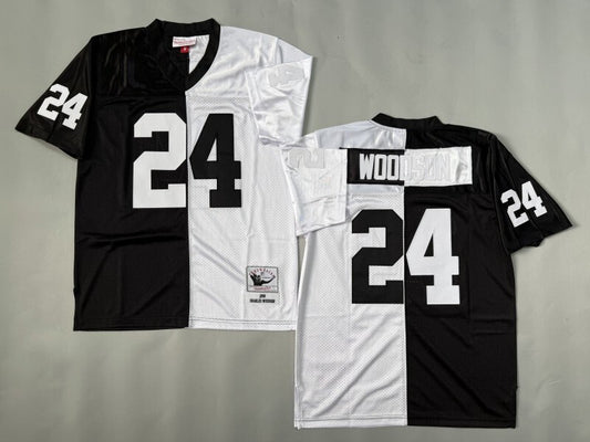 Oakland Raiders #24 Charles Woodson Los Angeles Raiders Style 4