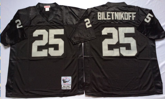 Oakland Raiders #25 Fred Biletnikoff Throwback Style 2
