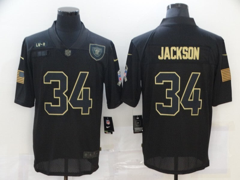 Oakland Raiders #34 Bo Jackson 20 Salute 586
