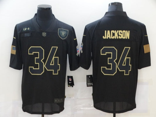 Oakland Raiders #34 Bo Jackson 20 Salute 586