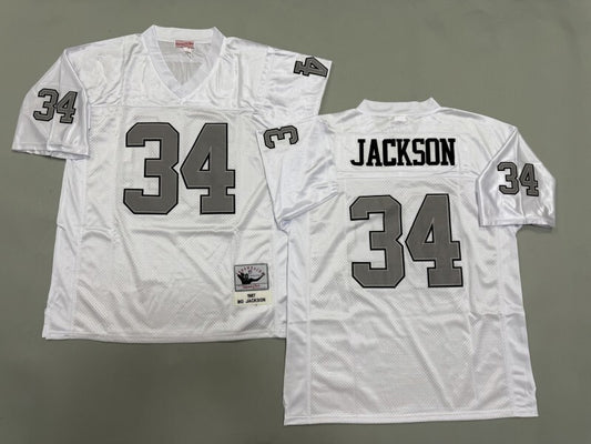 Oakland Raiders #34 Bo Jackson Los Angeles Raiders Style 1