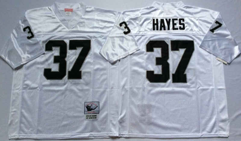 Oakland Raiders #37 Lester Hayes Throwback Style 1