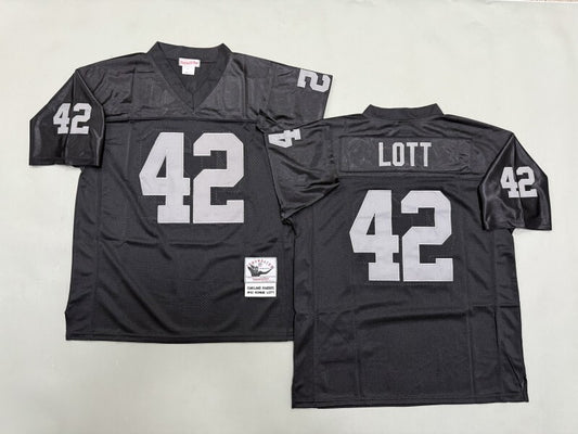 Oakland Raiders #42 Fred Ronnie Lott Los Angeles Raiders Style 1
