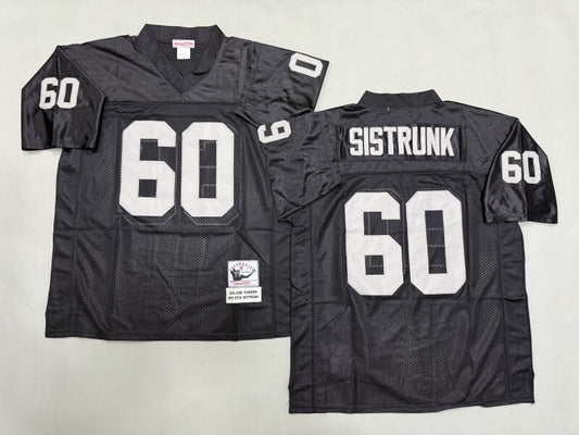 Oakland Raiders #60 Otis Sistrunk Los Angeles Raiders Style 1