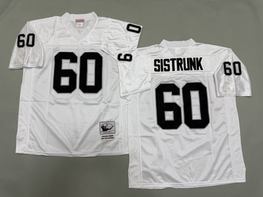 Oakland Raiders #60 Otis Sistrunk Los Angeles Raiders Style 2